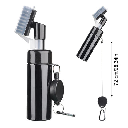 Golf Clean Brush Portable Golf Club Groove Brush with Push Type Water Bottle Water Brush Golf Clubs Cleaning Golf Accessories